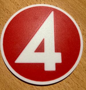 Swedish TV4 coaster