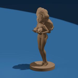Stylized Nude Female Toon