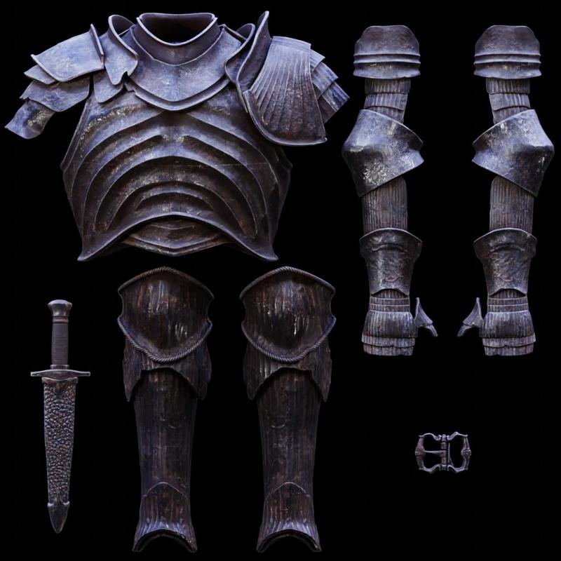 SOUL OF CINDER Plate Armor Set Premium STL Fan Art Model
