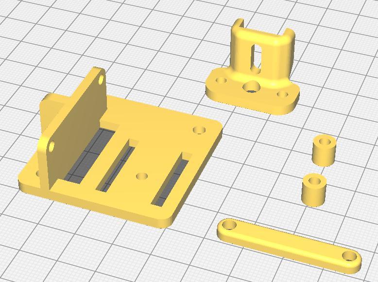 Basic Sidewinder X1 BLTouch Mount and Ribbon Cable Brace