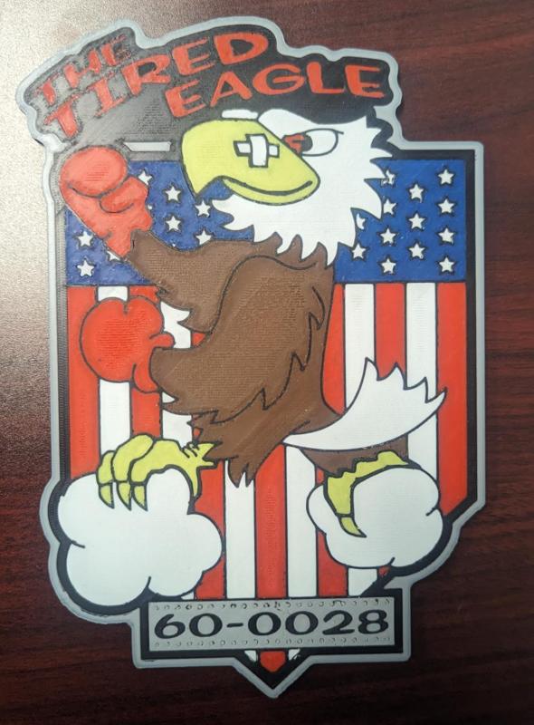 B52H 60-0028 The Tired Eagle Nose Art