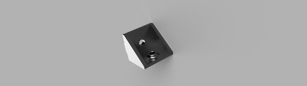 Bracket for fixing floor or side panels to 3030 extrusion