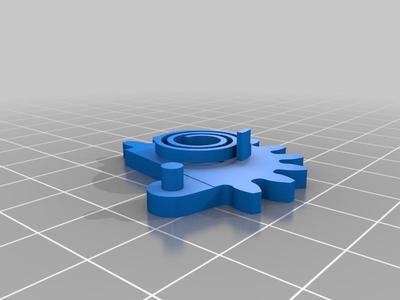 Print in place spring gears for Mechanical Quick Grab/Release Phone Stand