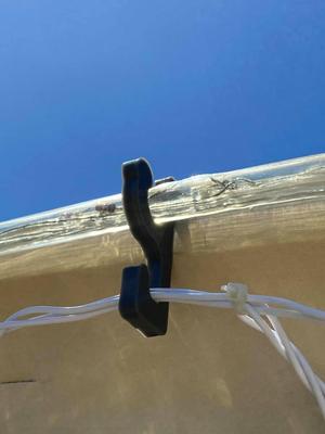 Christmas light gutter hook