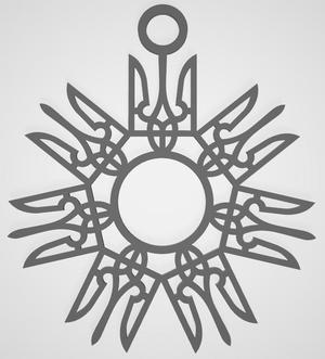 Сніжинка Тризуб Trident snow