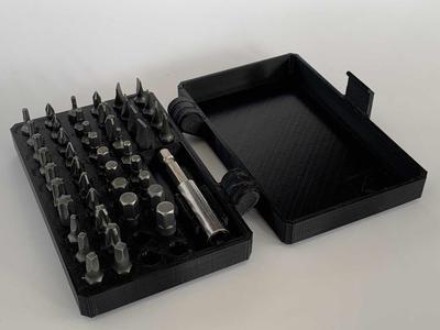 Box for small screwdriver bits Print in Place