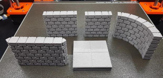 Wall 2x2 Cut-Stone Curved