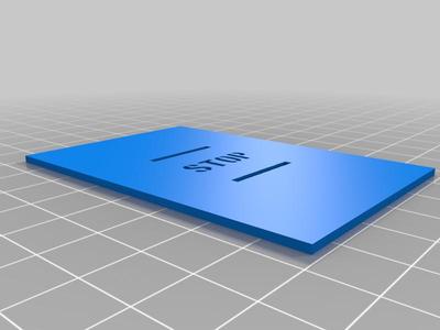 HO Scale STOP stencil ReDo