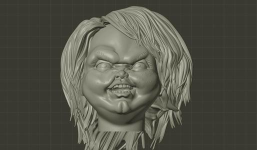 Chucky's Head STL FILE