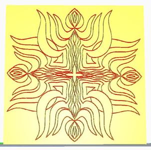 Flower like Lithophane