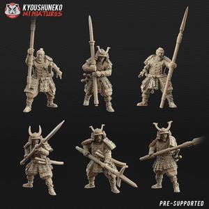 japanese samurai spearmen
