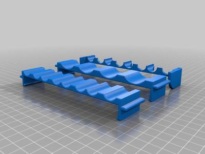 8 Battery charger wall mount & Battery guides (EBL + many other brands)