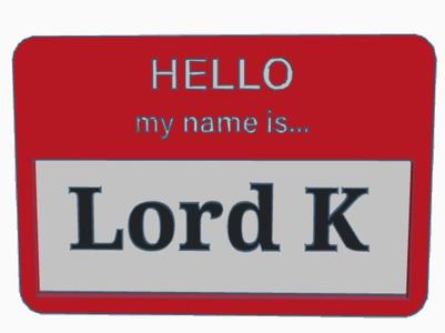 Classic "My Name Is" Name badge | customisable