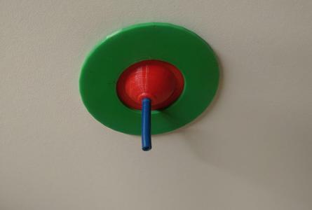 17.5mm (11/16") laminated particle board pass through swivel for filament