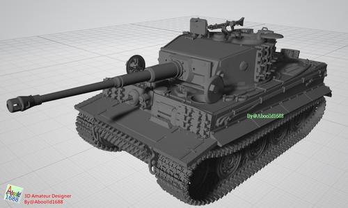 Tiger-I Tank Late Production.(STL-144)