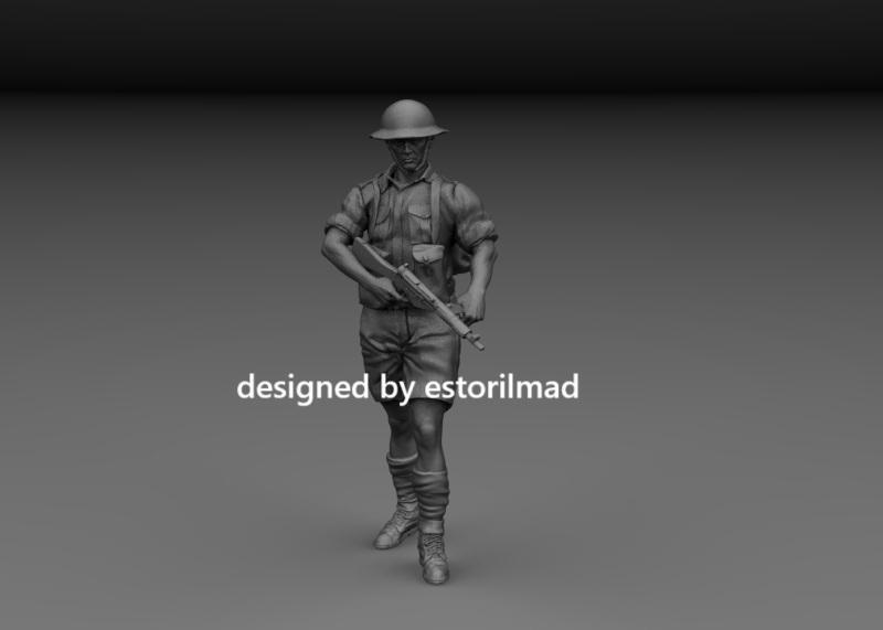 WW2 BRITISH SOLDIER AFRICA 8 ARMY EL ALAMEIN v4