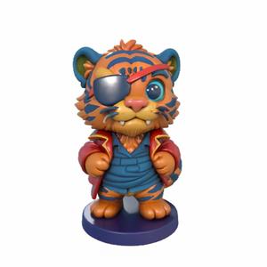 Captain Tigrrrrr - Pirate Tiger Miniature