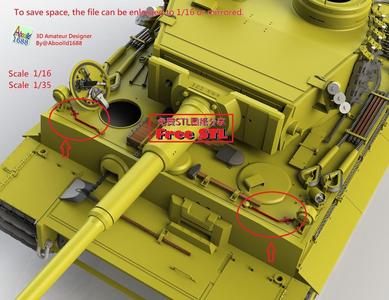 Tiger Tank Early Production For Bosh Light Pipel.(STL-16-35)