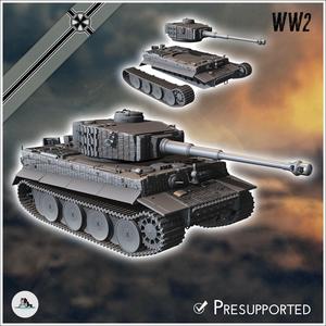 Panzer VI Tiger Ausf. E 1943 (middle) - Germany Eastern Western Front Normandy Stalingrad Berlin Bulge WWII