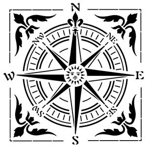 Compass stencil