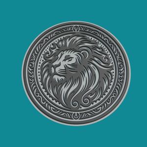 Lion Print Model