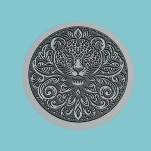 Leopard Medallion Leopard 3d Print Model