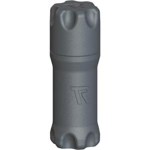 Pill shaped storage box with screw cap