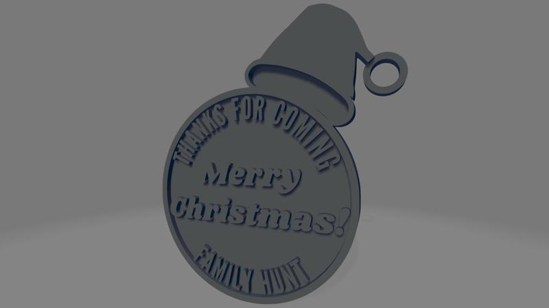 'Merry Christmas' Keychain - Hunt Family Edition, Perfect Holiday Gift!