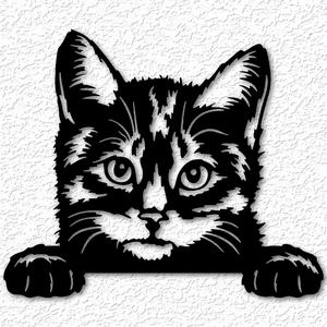 realistic cat wall art kitten wall decor kitty paws 2d art