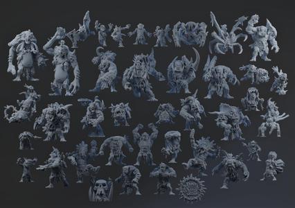 Fantasy Football Kretaceous Krumpaz Savage orcs - COMPLETE TEAM - Presupported