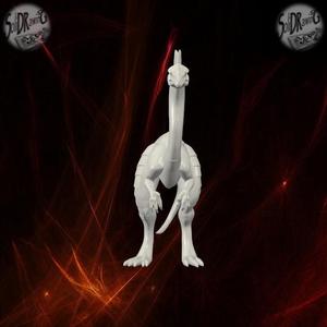 Feathered Ornithomimus Dinosaur Model – SoliDRawinGs SG966