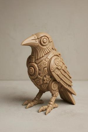 Industrial Crow Sculpture