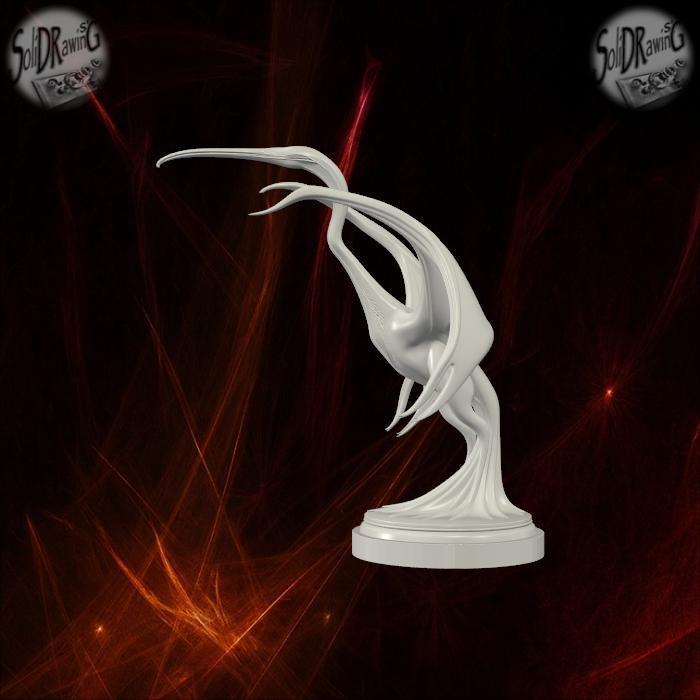 Elegant Pterosaur Prehistoric Sculpture – SoliDRawinGs SG943