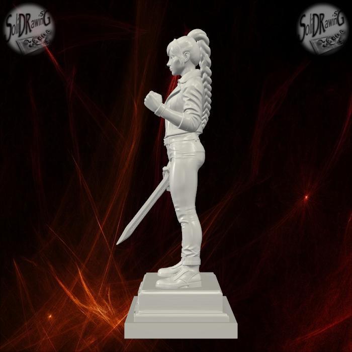 K-Pop Rumi Demon Hunter Warrior Statue – SoliDRawinGs SG901