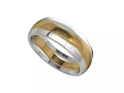 Wedding Band Ring For Men STL File ready For 3D Printing - CC78M