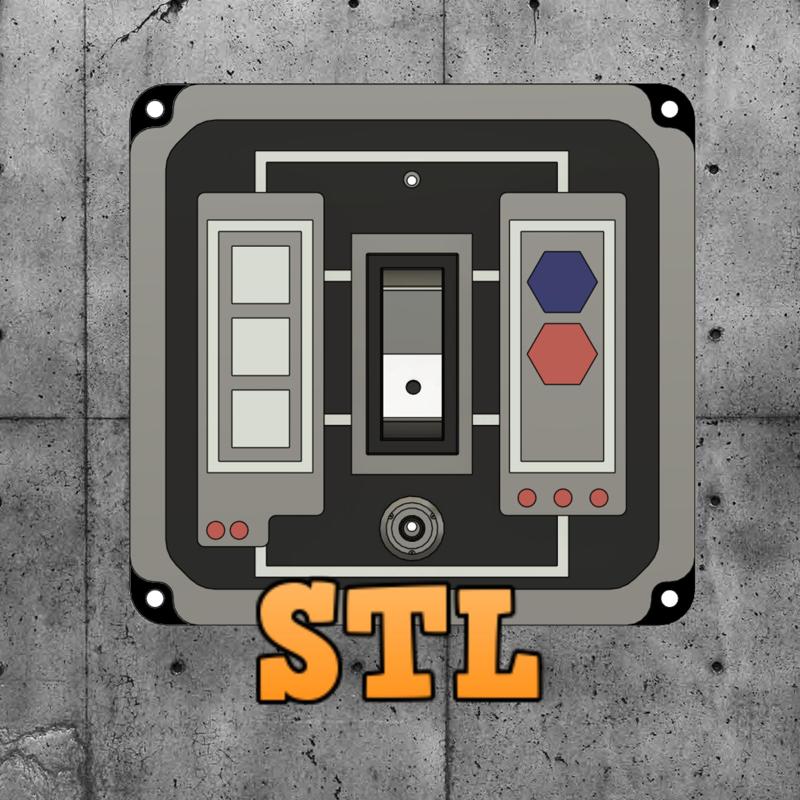 Star Wars Single Gang Rocker Style Light Switch Cover 01 - Separate STL Files