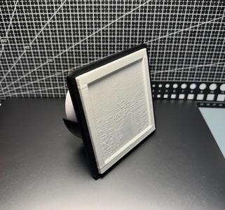 Lithophane Frame Holder 100x100mm with puck light