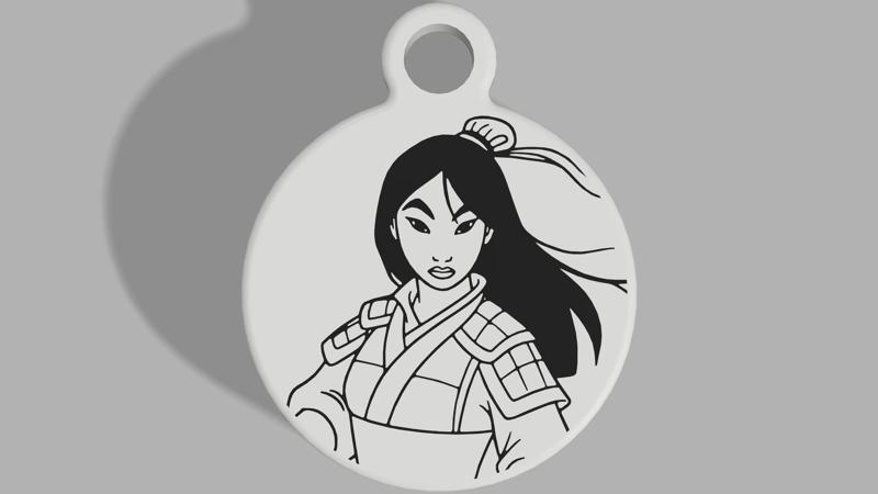 Mulan Keyring