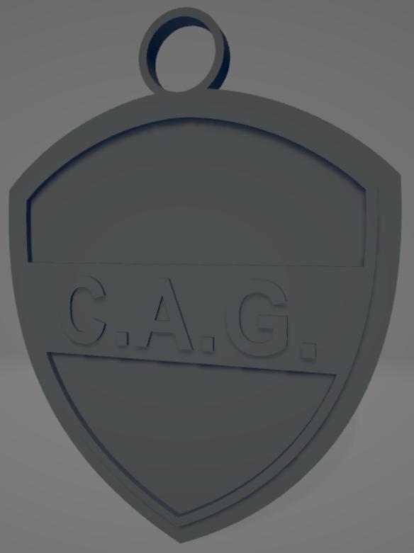 Llavero bicolor del Club Atlético Güemes de Santiago del Estero