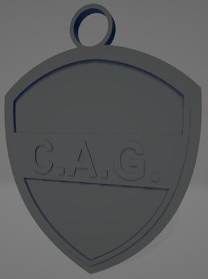 Llavero bicolor del Club Atlético Güemes de Santiago del Estero