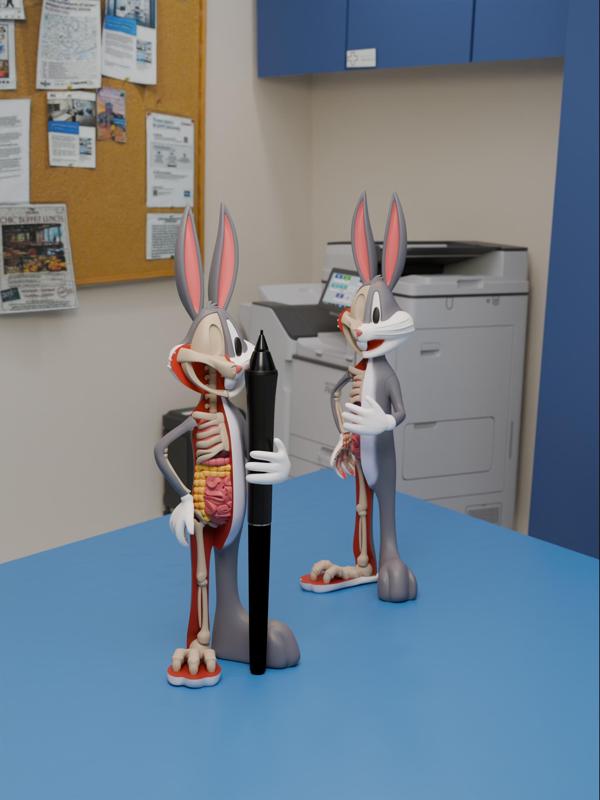 Anatomical Wabbit Pen Holder