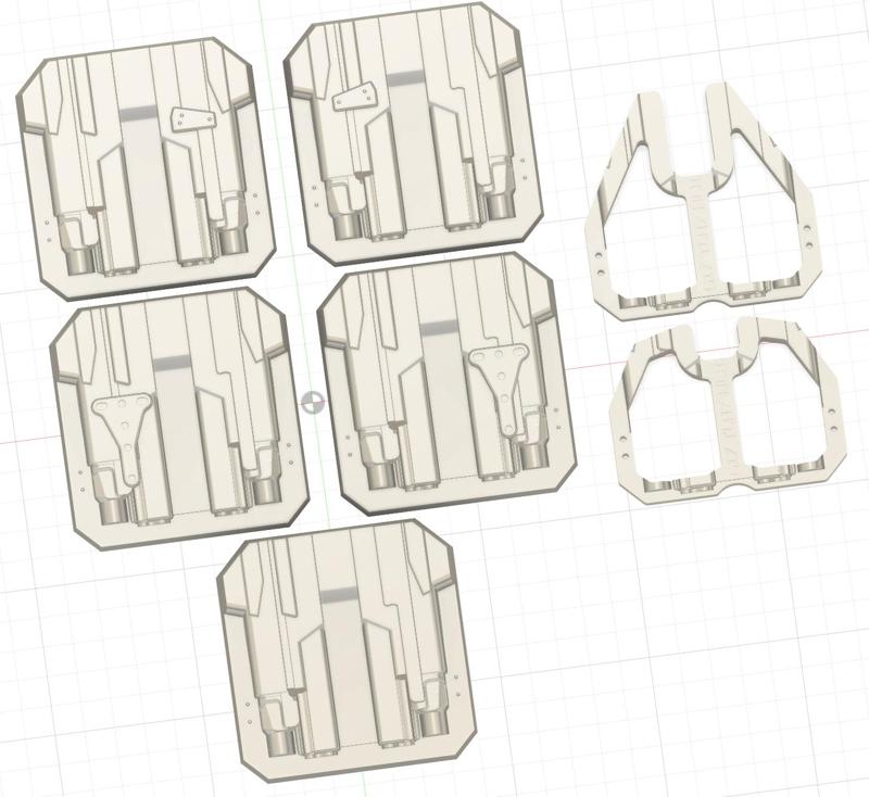 G17/22/31/47/49 W/ TLR-7 HLX VACUUM HOLSTER SPLIT MOLD