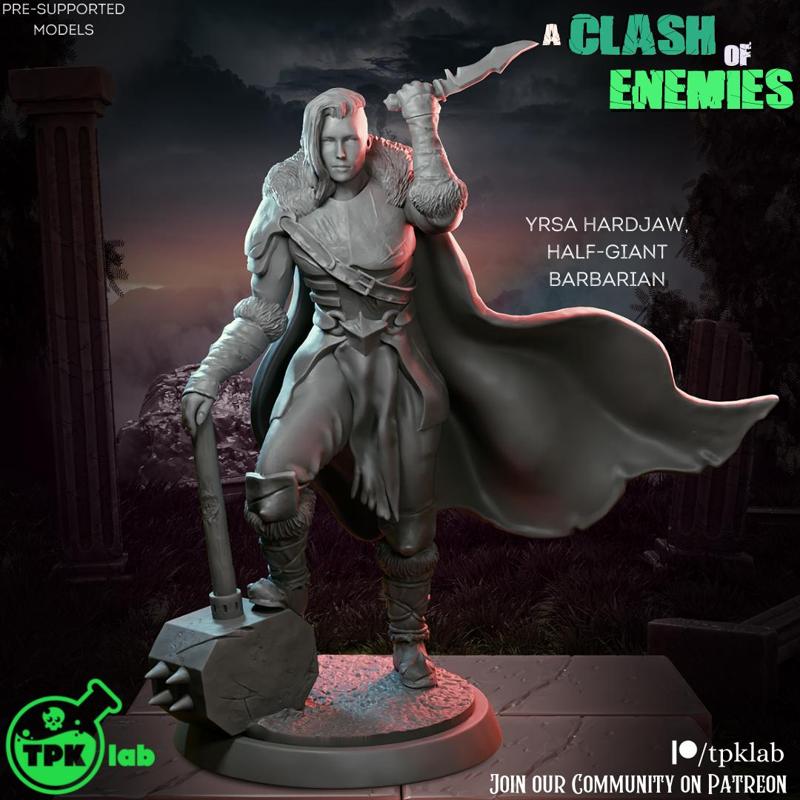 Yrsa Hardjaw, Half-giant Barbarian