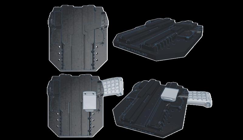 KelTec IWB AMBI Molds + Jigs+ Real-Size Scan Handgun + IWB Belt Clips Package