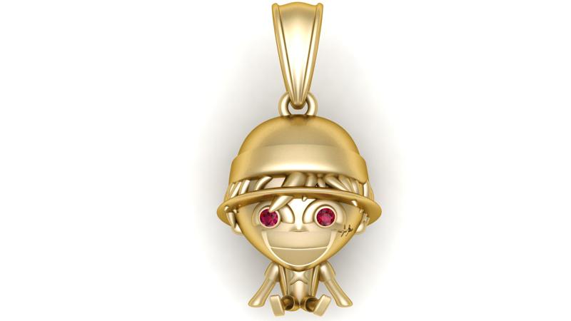 Smiling Anime Boy Pendant