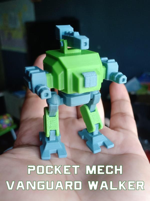 Pocket Mech - Vanguard Walker (CULTS CU-ND - COMMERCIAL USE - NO DERIVATIVE)