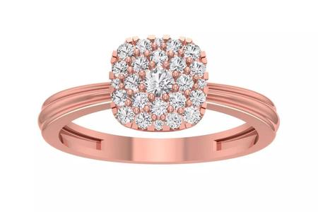 Wedding Engagement Double Halo Ring for Women