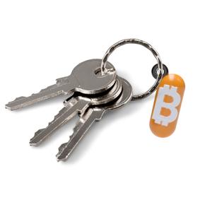 Bitcoin Keychain - Orange Pill B