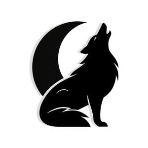 wolf howling at a moon 1 - 2D/3D Wall Art STL+SVG For CNC Router, Plasma, Waterjet, Laser & 3D Printer