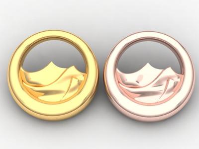 Modern round pendant